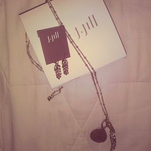 J. Jill wheat pendant and earrings